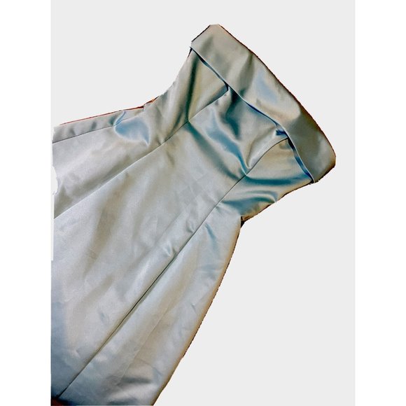 VinatagY2K 90's Urban Girls Teal Princess Prom dress 3/4 Breakfast At Tiffany's - Picture 8 of 12